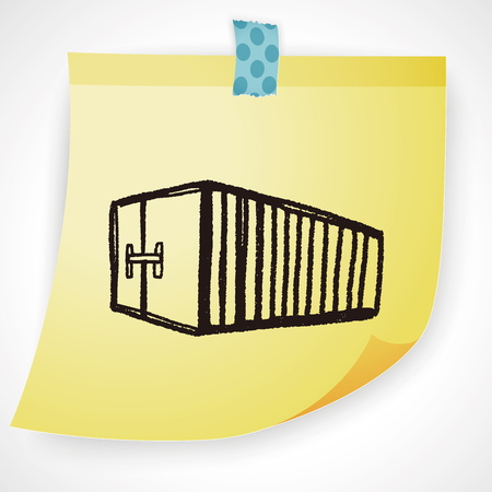 container doodleのイラスト素材