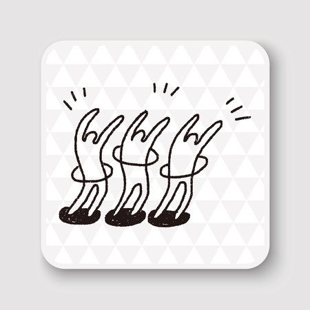 doodle Danceのイラスト素材