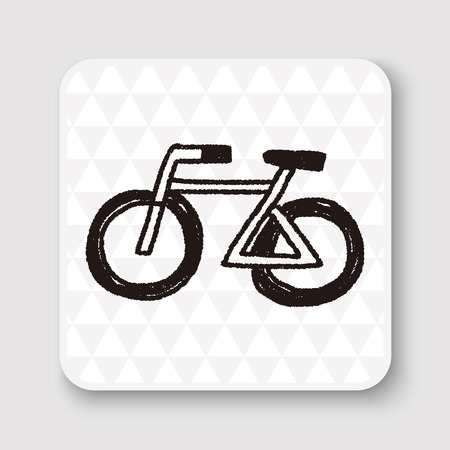 Doodle Bicycleのイラスト素材