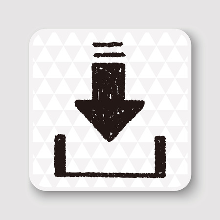 Doodle Downloadのイラスト素材