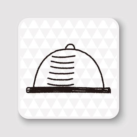 Doodle Trayのイラスト素材