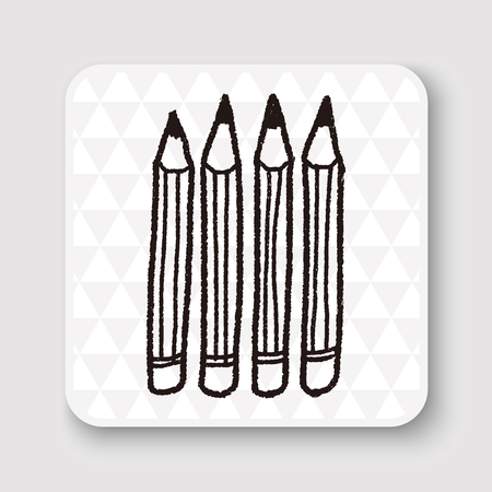Doodle Pencilのイラスト素材