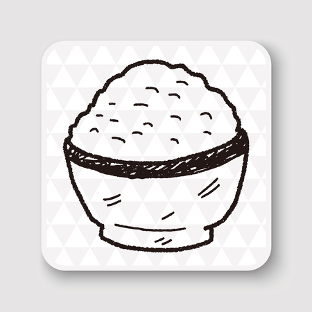 rice doodleのイラスト素材