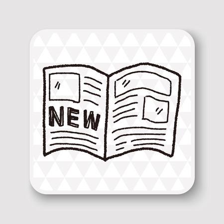 news doodleのイラスト素材