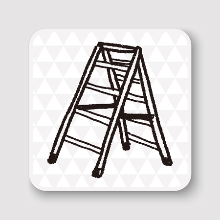 Ladder doodleのイラスト素材