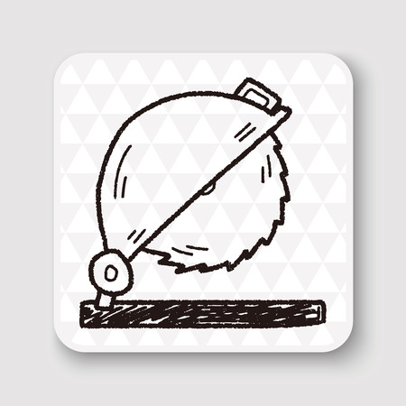 Circular Saw doodleのイラスト素材