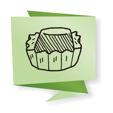 chocolate doodleのイラスト素材