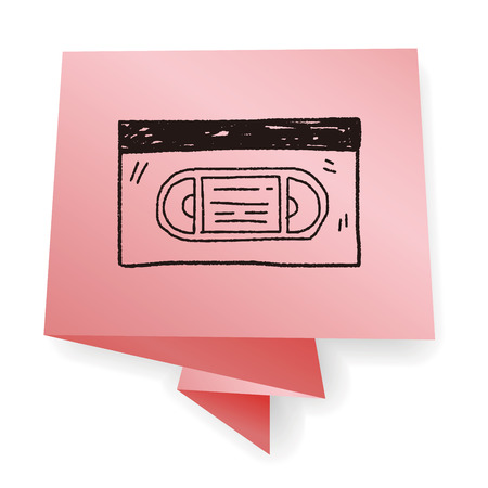 vhs doodleのイラスト素材