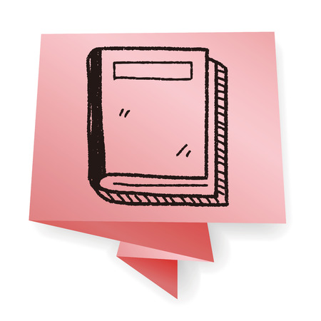 book doodle drawingのイラスト素材