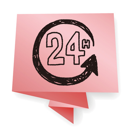 time doodleのイラスト素材