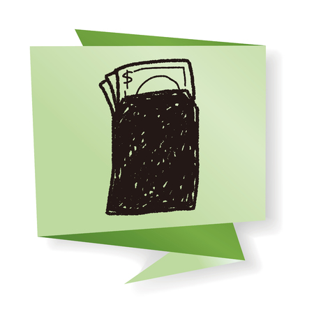 Chinese New Year; red envelope doodleのイラスト素材