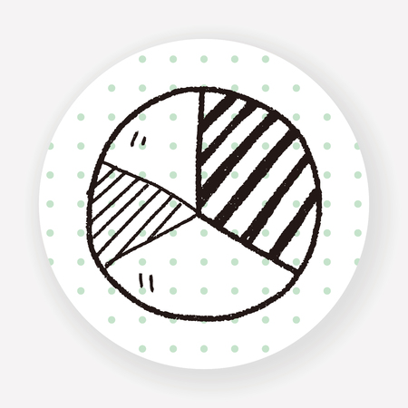 chart infograp;hic doodle drawingのイラスト素材