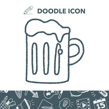 doodle beerのイラスト素材
