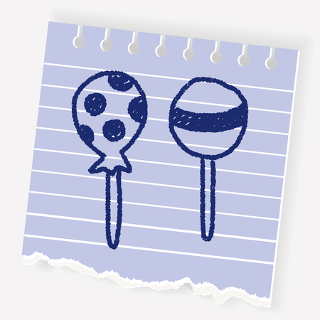 candy doodle drawingのイラスト素材