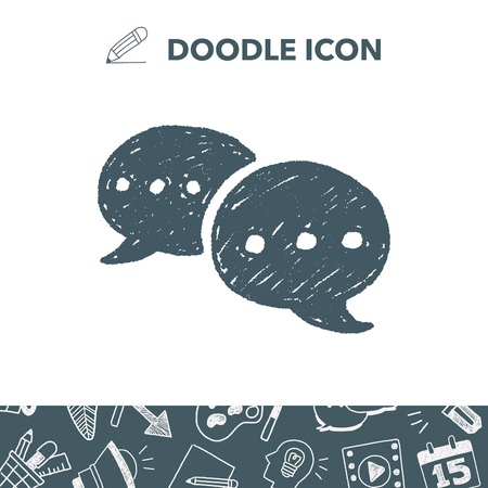 Doodle Dialogのイラスト素材