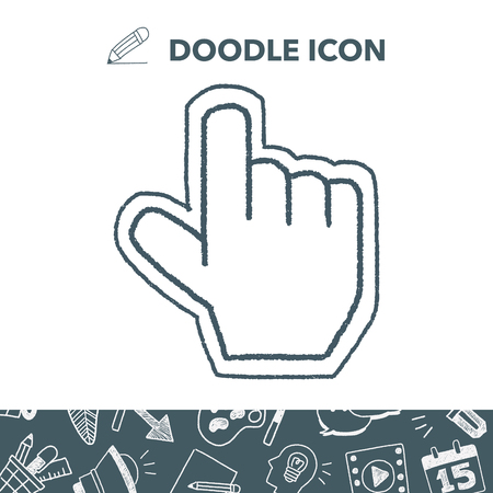 Doodle pointのイラスト素材