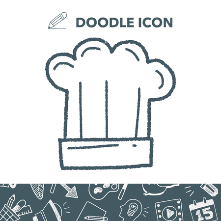 Doodle Chef Hatのイラスト素材