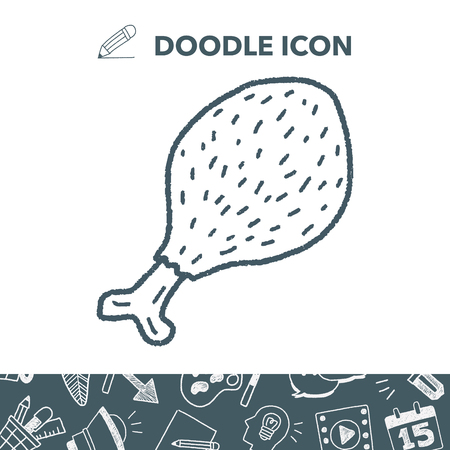 Doodle Chickenのイラスト素材