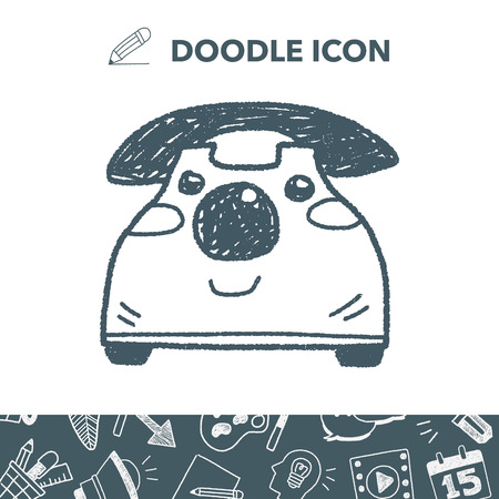 Doodle Toy phoneのイラスト素材