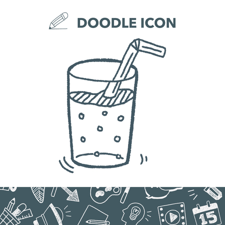 Doodle Beveragesのイラスト素材