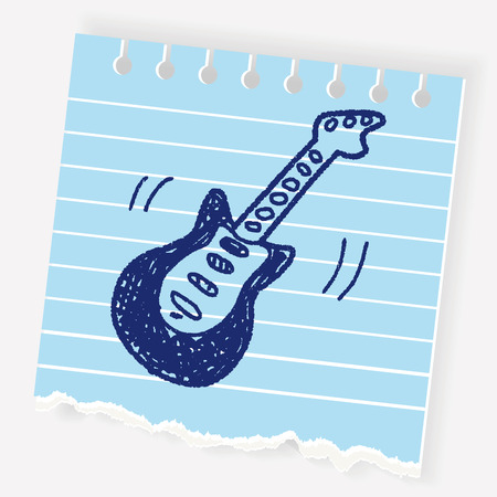Doodle Guitarのイラスト素材