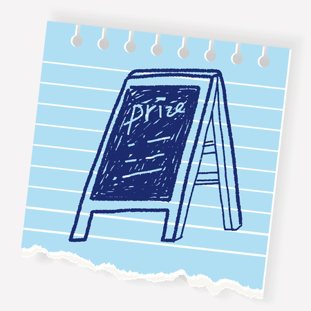 signboard doodleのイラスト素材