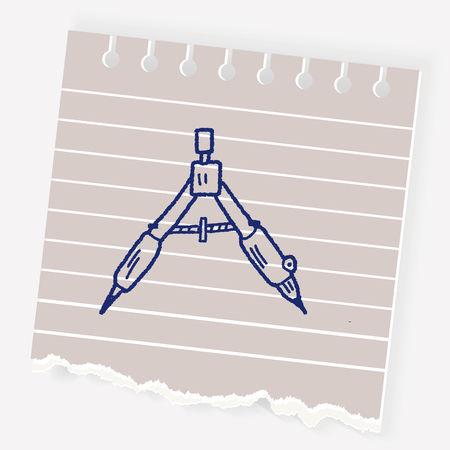 drafting doodleのイラスト素材
