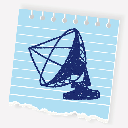 Doodle Satellitesのイラスト素材