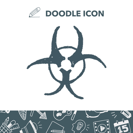 nuclear energy doodleのイラスト素材