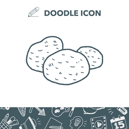 potato doodleのイラスト素材