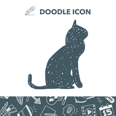 Doodle Catのイラスト素材
