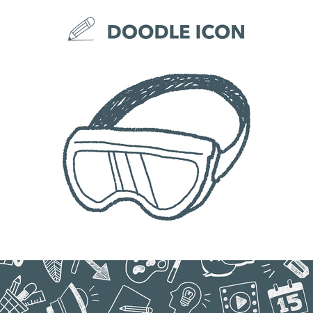 Doodle Gogglesのイラスト素材
