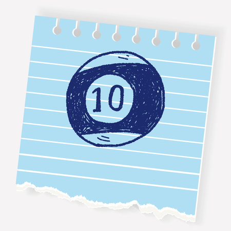 Doodle Billiardsのイラスト素材