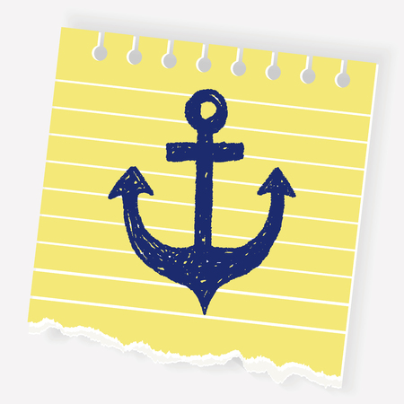 Anchor doodleのイラスト素材