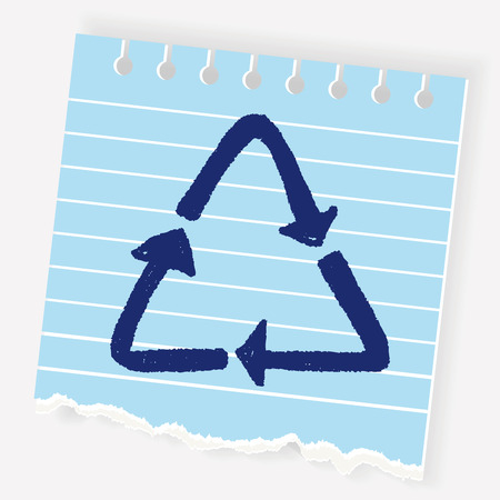 recycle doodleのイラスト素材