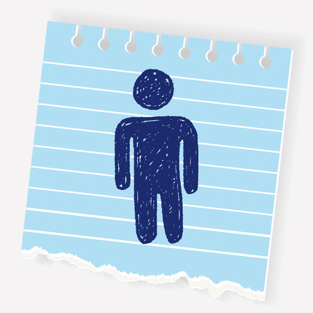 man doodleのイラスト素材