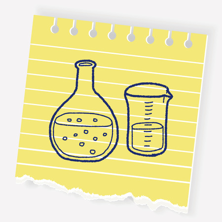 Drawing of Laboratory Equipmentsのイラスト素材
