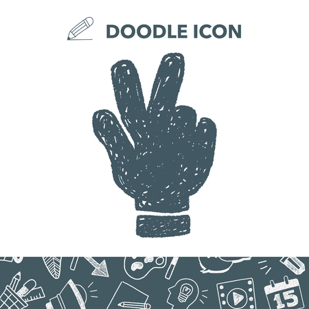 Gesture doodleのイラスト素材