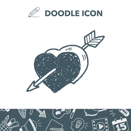 Love doodleのイラスト素材
