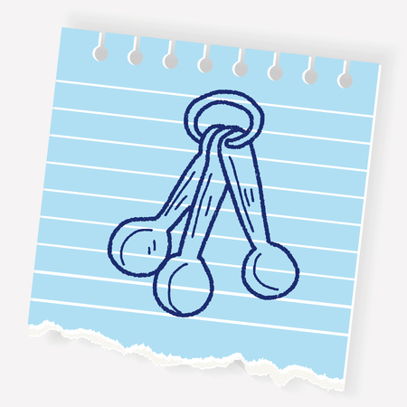 spoon doodleのイラスト素材