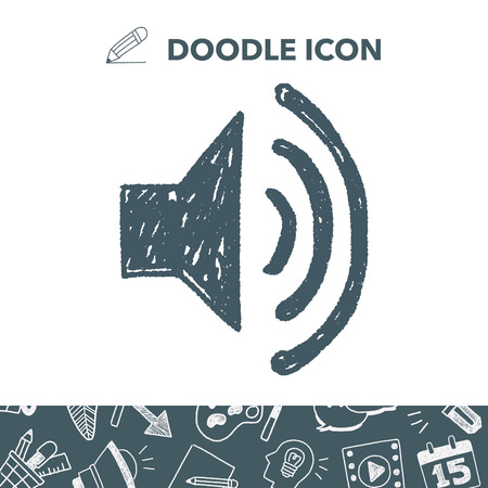 Doodle soundのイラスト素材