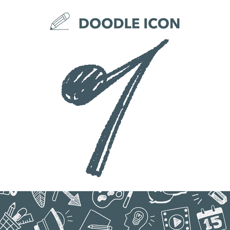 music note doodleのイラスト素材