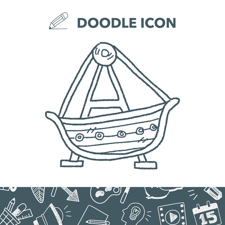 Amusement park doodle.のイラスト素材