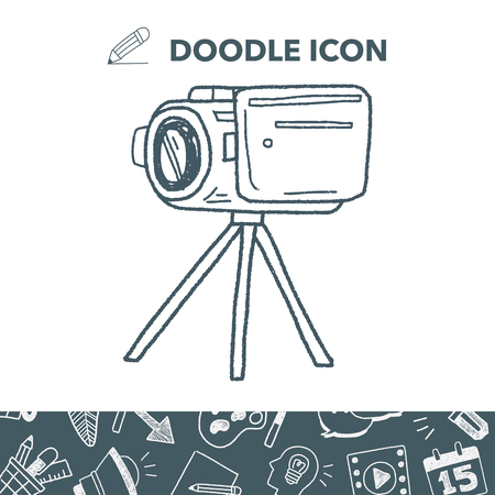 Doodle Video recorder.のイラスト素材
