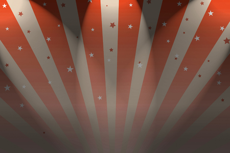 A Circus Big top style background with spotlights.の写真素材