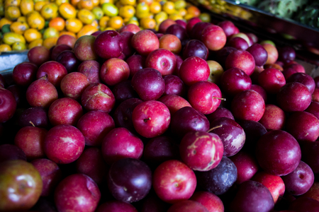 Colombian plum in the marketの写真素材