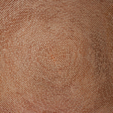 Circular brick vault in Architectural detail. Palace of Aranjuez, Spainの写真素材