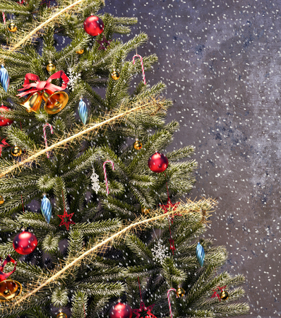 Christmas tree background 3D Renderingの写真素材