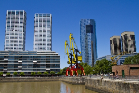 Residential and Office buildings of Puerto Madero in Buenos Aires の写真素材