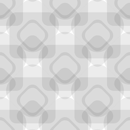 Gray vector seamless pattern. Grayscale geometric ornamentのイラスト素材